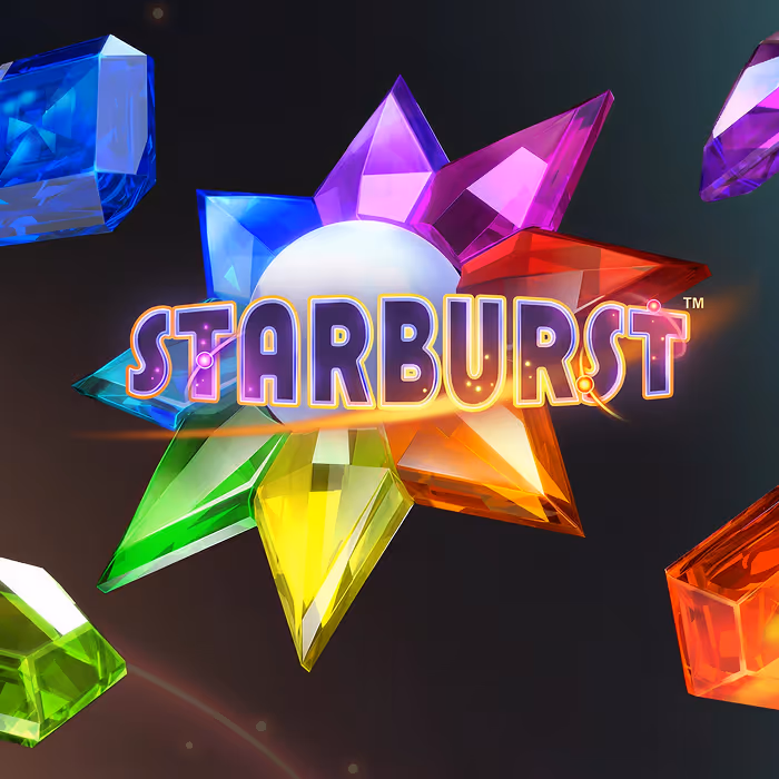 Starburst slot game featuring vibrant cosmic gems and expanding wilds with classic arcade-style gameplay